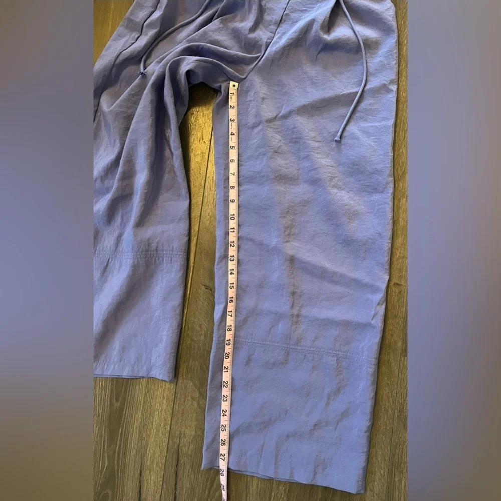 NWT Maeve Anthropologie Wide-Leg Track Pants Purple Size Small Petite - Picture 12 of 12